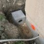 La sortie de l'évacuation du puisard du vide sanitaire