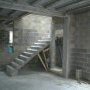 L'escalier est décoffré
