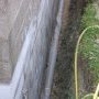 Mise en place du feutre autour du drain
