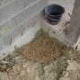 Une colonne de gravier directement connectée sur le drain.