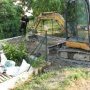 Nivellement sous l'hypothétique dalle au fond du jardin