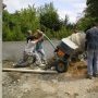 La bétonnière est bloquée, il faut la vider !