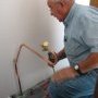 Le robinet d'arrêt de gaz qui sera dans un des meubles de cuisine