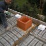 Coffrage du boisseau pour la cheminée