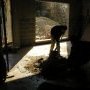 Le béton est préparé dans le salon...